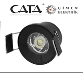 CATA CT 5270 1,5W Yıldız Spot Power Ledli Siyah Kasa 6400K Beyaz Işık - 1