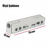 Pvc Pimapen Pencere Menteşesi Metal 75 mm Açık Kahverengi - 3