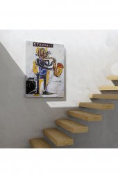 Jean Michel Basquiat Stardust Saksafon Kanvas Tablo, Sokak sanatı, Pop Art - 3