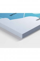 Yozgat İli ve İlçeler Haritası Dekoratif Kanvas Tablo 1486 - 3