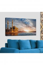 Ortaköy Camii ve Boğaziçi Köprüsü Manzarası Dekoratif Kanvas Tablo 1200 - 2