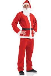 Yetişkin LUX Noel BABA Kostüm SETİ - Ceket, pantolon, şapka... thumbnail 2