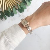 Maiar Kare Kasa Rose/Gümüş Kordon Kadın Kol Saati thumbnail 2