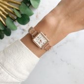 Maiar Kare Kasa Rose Kordon Kadın Kol Saati thumbnail 1