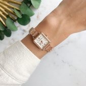 Maiar Kare Kasa Rose Kordon Kadın Kol Saati thumbnail 5