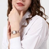 Maiar Kare Kasa Rose Kordon Kadın Kol Saati thumbnail 8