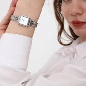 Maiar Kare Kasa Gümüş Kordon Kadın Kol Saati thumbnail 3