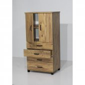 Erezoğulları Mobilya 4 Çekmeceli Raflı Elbise Dolabı 61x44x128cm - 2