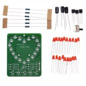 Yanıp Sönen Kalpli Işık Hobi Devresi - Demonte(Montesiz) thumbnail 1