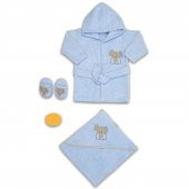 Bebitof Fil Bebek Bornoz Seti 30036 - 1