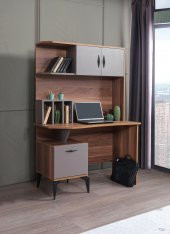 Erezoğulları Mobilya Defne Kitaplıklı Çalışma Masası 110*60*165cm - 1