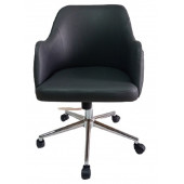 Bilgisayar ve Çalışma Koltuğu Suni Deri Krom Yıldız Ayaklı - 2