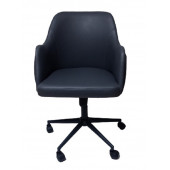 Bilgisayar ve Çalışma Koltuğu Suni Deri Krom Yıldız Ayaklı - 7