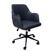 Bilgisayar ve Çalışma Koltuğu Suni Deri Krom Yıldız Ayaklı - 9