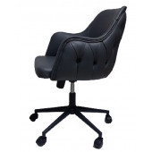 Bilgisayar ve Çalışma Koltuğu Suni Deri Krom Yıldız Ayaklı - 11