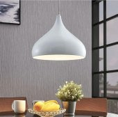 MODERN SPOR METAL ENDUSTRİYEL TEKLİ AVİZE GRİ İÇİ BEYAZ ( EV  İSYERİ VEYA CAFE) - 1