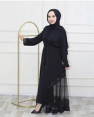 Modatalika Yeni sezon Kadın Ferace Abaya - 9
