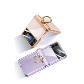 Vendas Samsung Galaxy Z Flip 4 Uyumlu Kıpta Yüzüklü Lens Korumalı Silikon Kılıf - 8