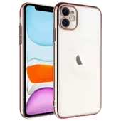 Vendas iPhone 11 Uyumlu ( iPhone 11 ) Riksos Serisi Sert PC Renkli Çerçeveli Silikon Kılıf thumbnail 4