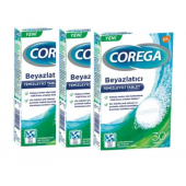 Corega Diş Protezi Beyazlatıcı Temizleyici 30 Tablet 3'lü Paket - 1