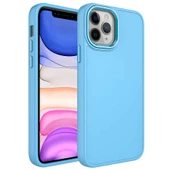 iPhone 12 Pro Max Kılıf Luna Dışı Soft Yumuşak İçi Kadife Kılıf - 7