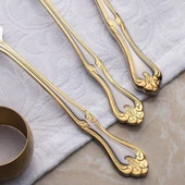 Nehir Lalezar Altın Sade 89 Parça Çatal Kaşık Bıçak Takımı thumbnail 10