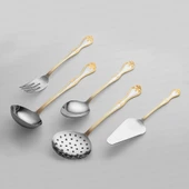 Nehir Lalezar Altın Sade 89 Parça Çatal Kaşık Bıçak Takımı thumbnail 8