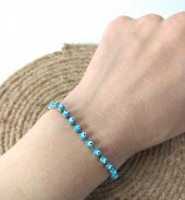 Bileklik Nazar Boncuklu Ayarlanabilir Asansörlü Kötü Göz Kovucu Bileklik 13484 - 3