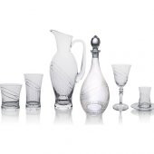 Kcd Seremoni Sade 61 Parça Cam Sofra Sunum Çeyiz Seti Su Bardak Takımı Kesme El Dekor thumbnail 2