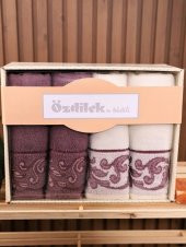Özdilek Estate Kutulu Havlu Set 4 Adet 50X90 El Yüz Havlusu - 8