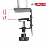 Etivizyon DM-02 Masa Üstü Monitör Askı Aparatı iki kollu 17"-24" - 6