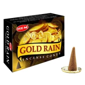 Hem Gold Rain (Altın Yağmuru) Konik Tütsü (1 Kutu 10 Adet) - 1