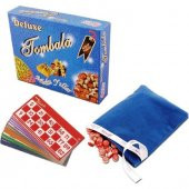 VIP KALİTE DELUXE TOMBALA YILBAŞI OYUNLARI AHŞAP PULLU TOMBALA BÜYÜK BOY OYUN KARTLARI AİLE OYUNLARI - 1