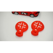 Mini Cooper Clubman Countryman R56 Silikon Anahtar Kırmızı Kılıf Seti thumbnail 2