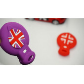 Mini Cooper Clubman Countryman R56 Silikon Anahtar Kırmızı Mor Kılıf Seti - 1