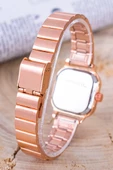 Rose Renk Çelik Zarif Minimal Kadın Kol Saat ST-304263 thumbnail 2