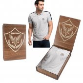 Fenerbahçe Orijinal Beku Gri Melanj Çocuk Polo Yaka T-Shirt thumbnail 1