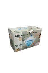 ÖzTab Medikal Cerrahi Yüz Maskesi - Elastik Kulaklıklı - Beyaz - 50 Adetlik Paket - 1