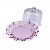 Mürdüm Akrilik Delikli Fanus Sunum ve Saklama Kabı - 2 Parça thumbnail 2