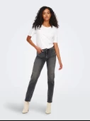 ONLY Bayan Düz Kesim Kot Pantolon 15259634 thumbnail 3