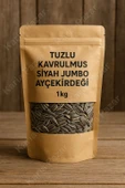 Tuzlu Kavrulmuş Siyah Jumbo Ayçekirdeği 1 kg | Ekonomik Büyük Paket thumbnail 1