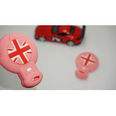 Mini Cooper Clubman Countryman R56 Silikon Anahtar Pembe Kılıf Seti - 1