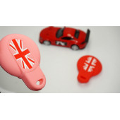 Mini Cooper S Roadster R50 R53 F54 F55 F56 Silikon Anahtar Pembe Kırmızı Kılıf Seti - 1