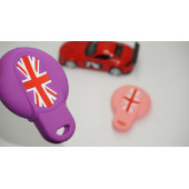 Mini Cooper S Roadster R50 R53 F54 F55 F56 Silikon Anahtar Mor Pembe Kılıf Seti thumbnail 1