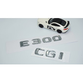 DK Tuning E300 CGi Bagaj Krom ABS 3M 3D Yazı Logo Benz İle Uyumlu thumbnail 2