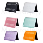 MacBook Air 13.6 İnç Kılıf Mat Flu Buzlu TPU Sert Kapak M4-M3-M2 Uyumlu İnce Hafif Darbe Çizik Koruma thumbnail 9