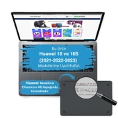Huawei MateBook 16 ve 16s Kılıf Kristal Parlak Şeffaf Sert Hard Case İnce Hafif 2021–2023 16 inç thumbnail 3