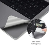 Macbook Air M2-M3-M4 Kılıf 13.6 inç Film Koruyucu Sticker Touchpad (13.6” Air) A2681 A3113 A3240 ile Uyumlu - 7