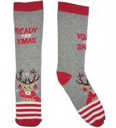 Unİsex Yılbaşı Temalı Altılı Havlu Çorap Seti - 4