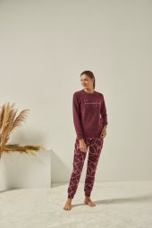Poleren 7342 Kadın Kışlık Pijama Takım - 2